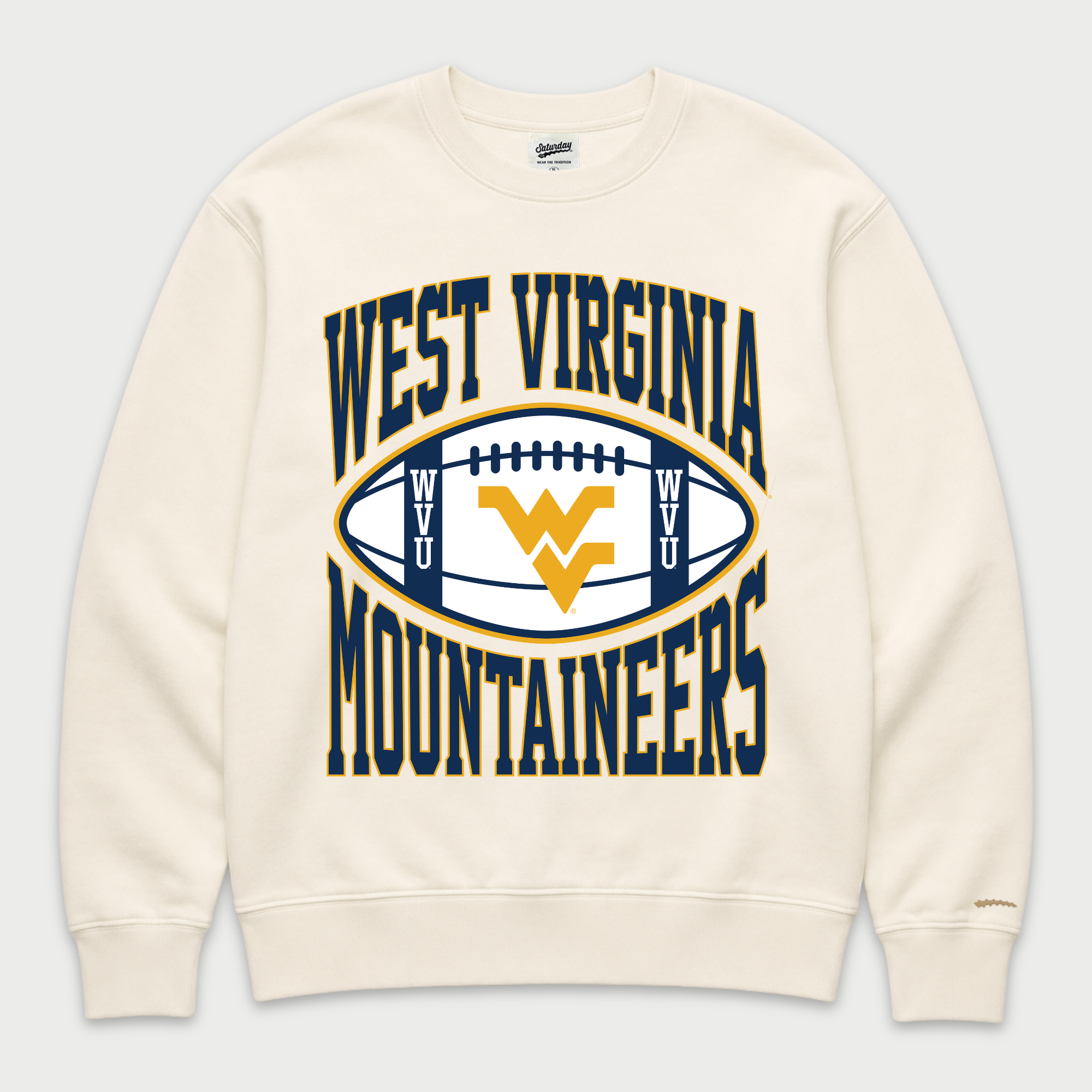 WVU Vintage Football Crewneck