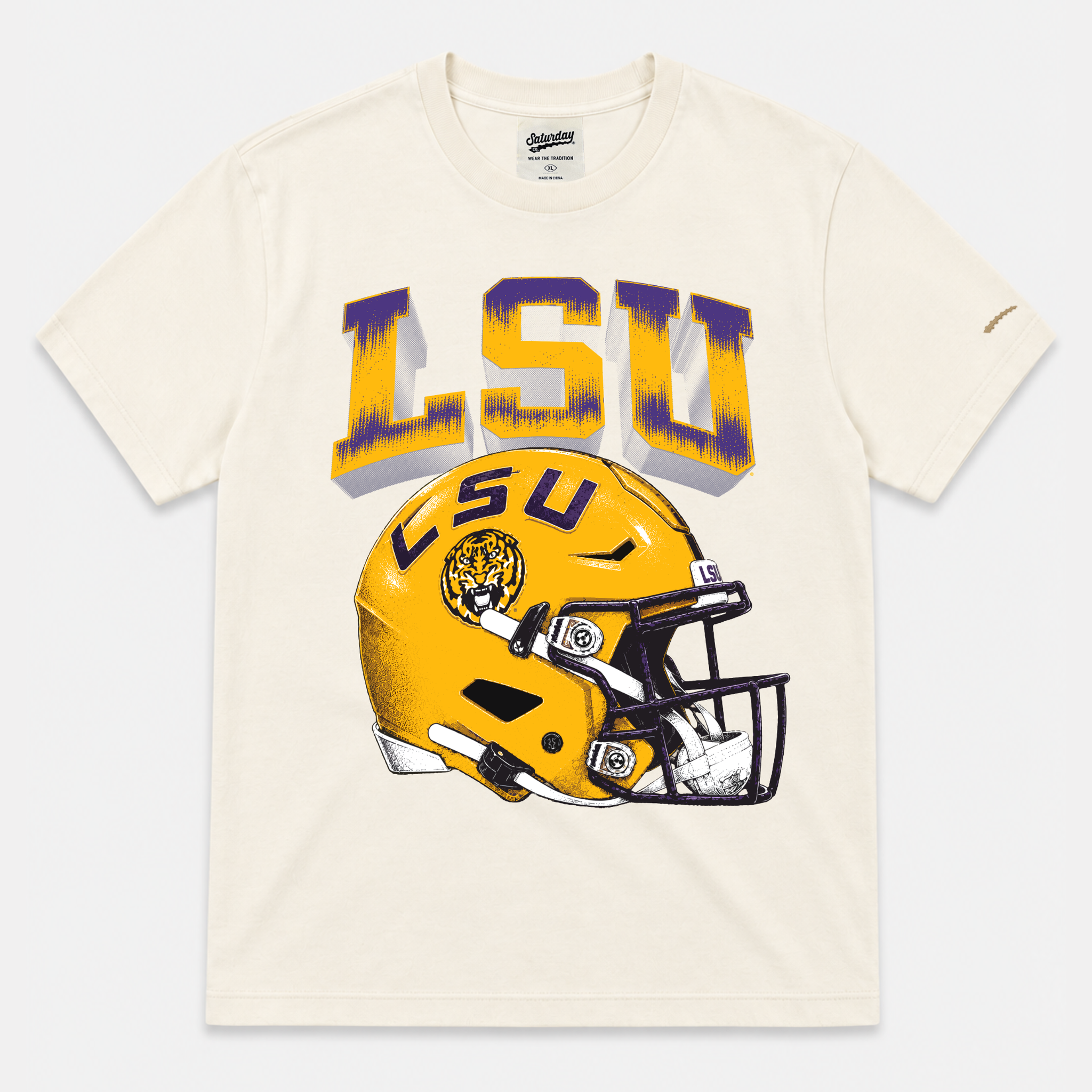 LSU Vintage Helmet Tee