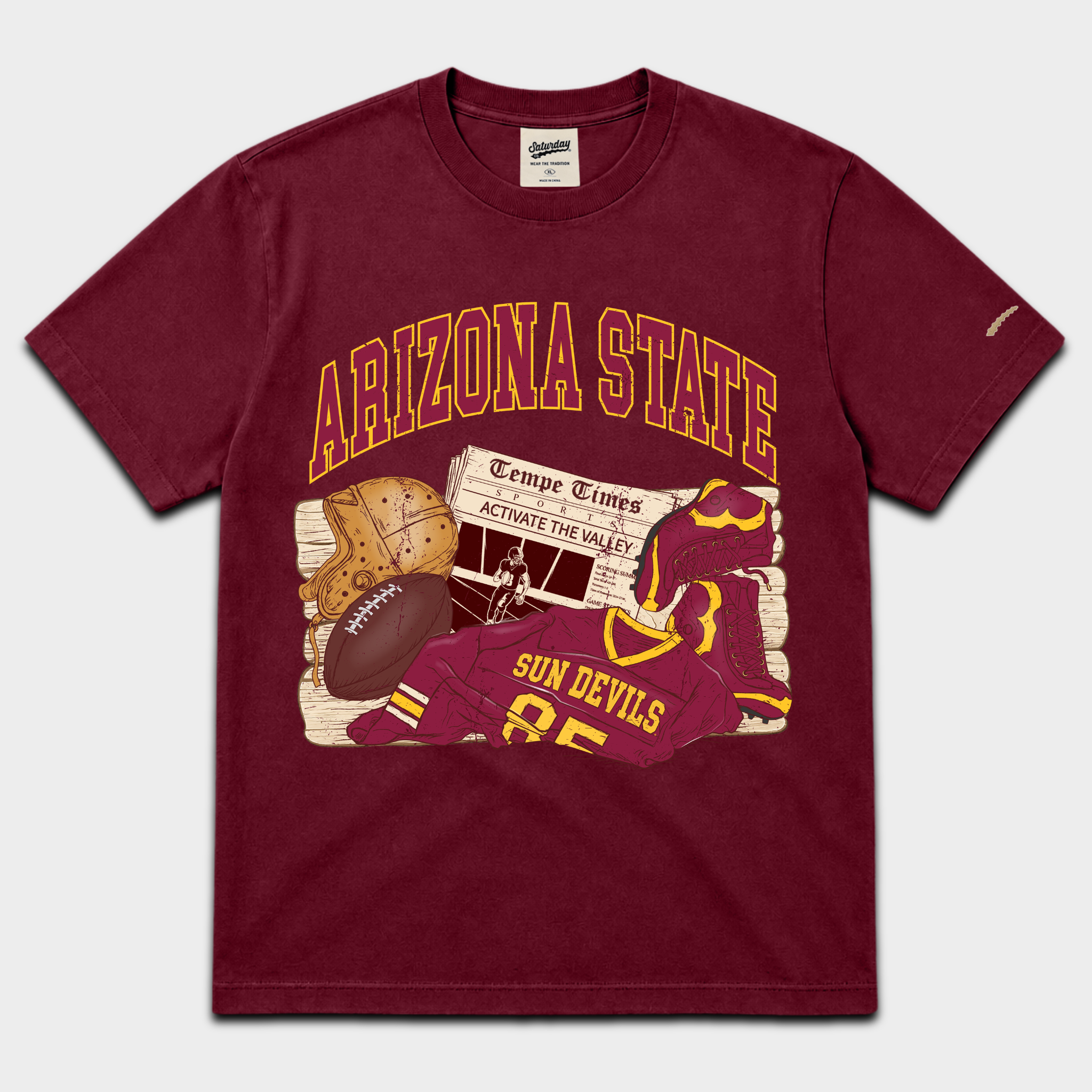 Arizona State Vintage Newspaper Tee