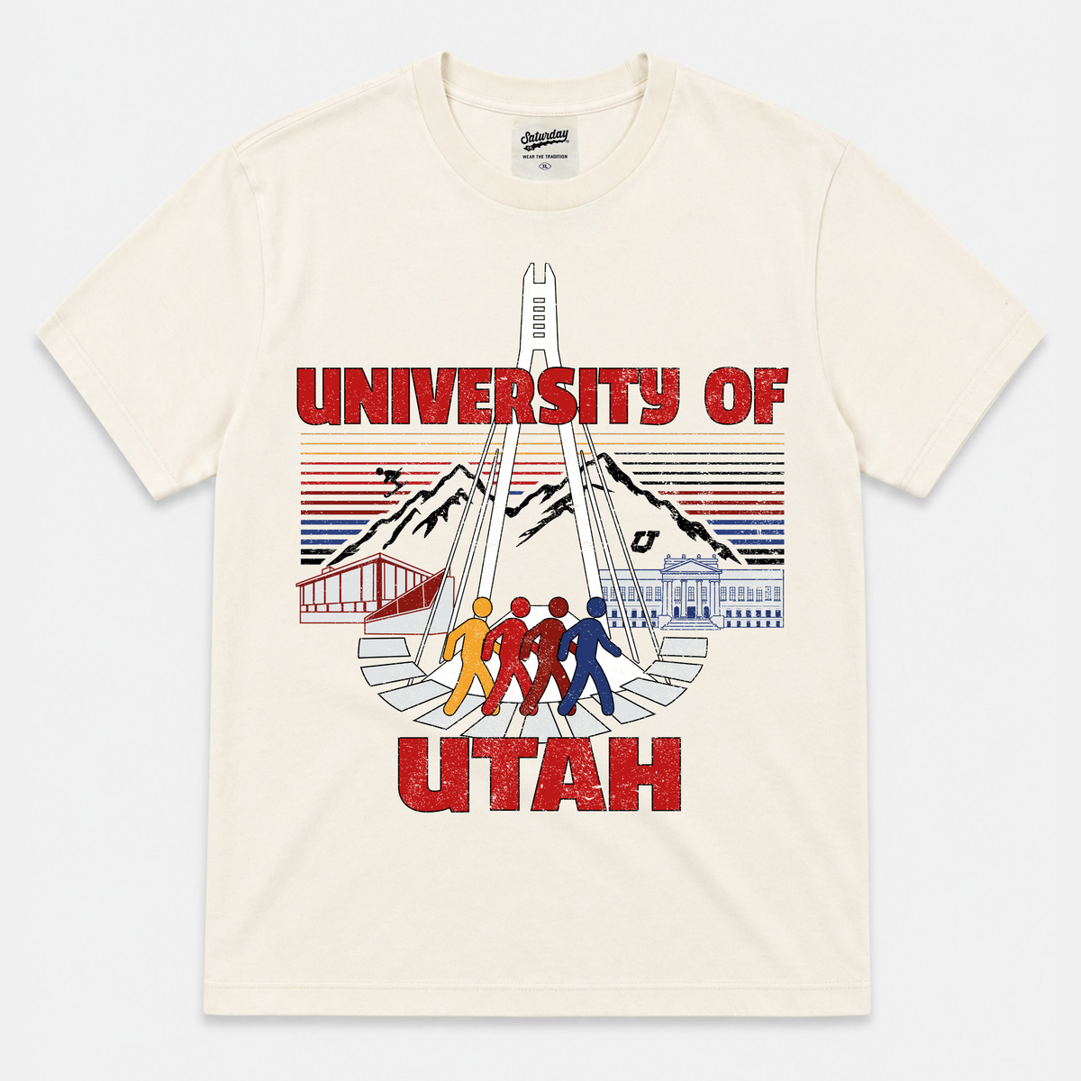University of Utah "Retrowave" Vintage Heavyweight Tee