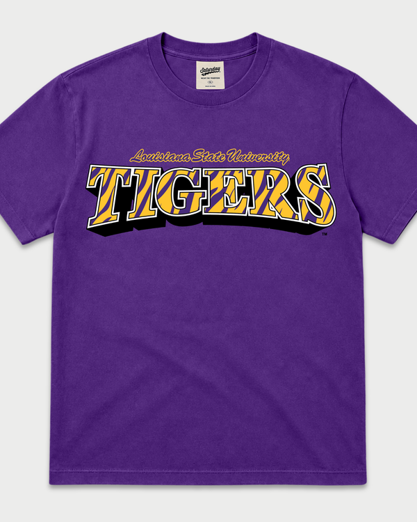 LSU Tigers "Vintage Stripes" Heavyweight Tee