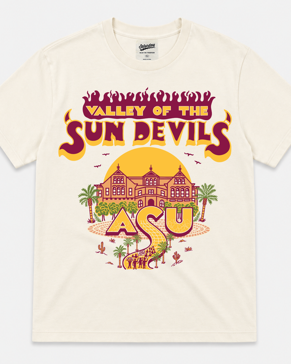 ASU "Valley Of The Sun Devils" Vintage Tee