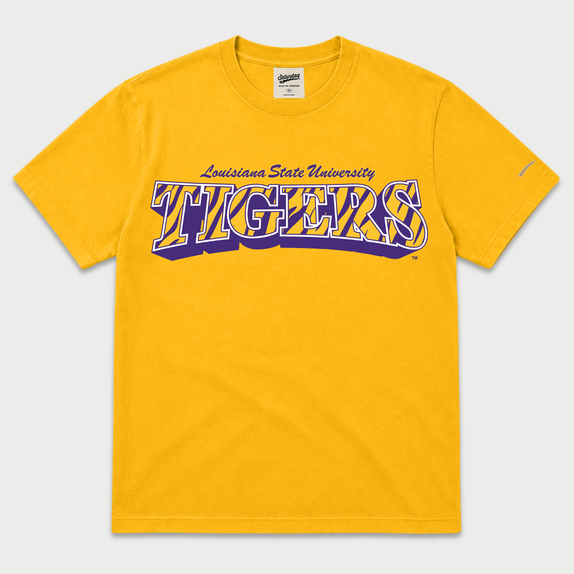 LSU Tigers "Vintage Stripes" Heavyweight Tee