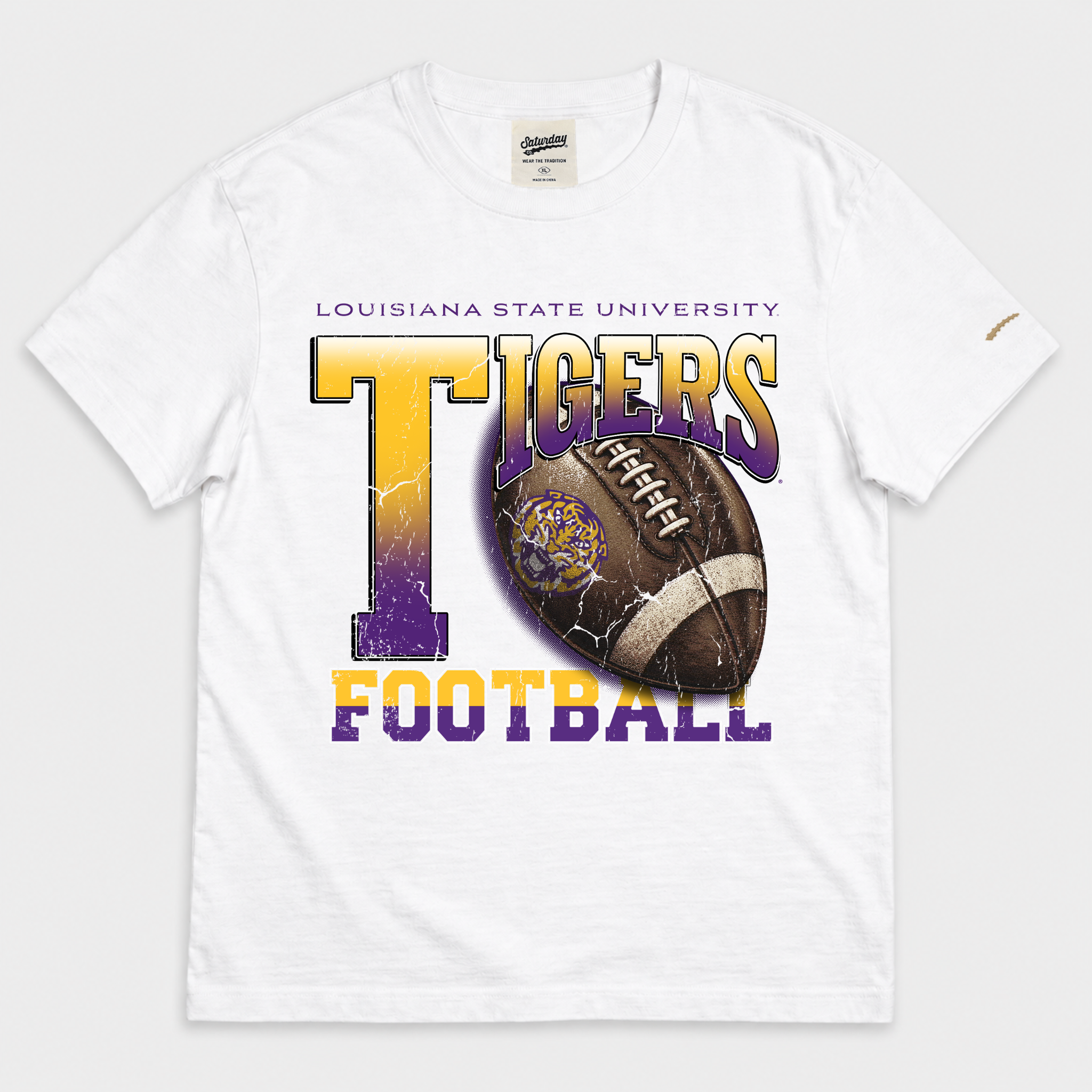 LSU Vintage Football Tee