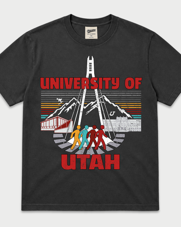 University of Utah "Retrowave" Vintage Heavyweight Tee