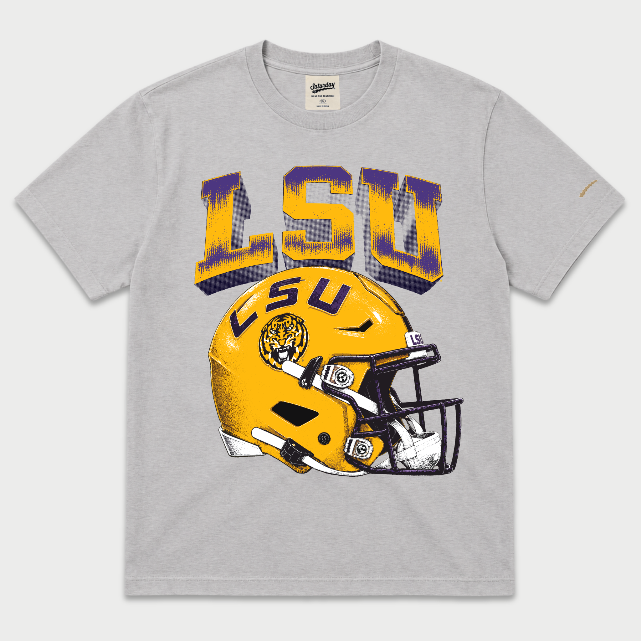 LSU Vintage Helmet Tee