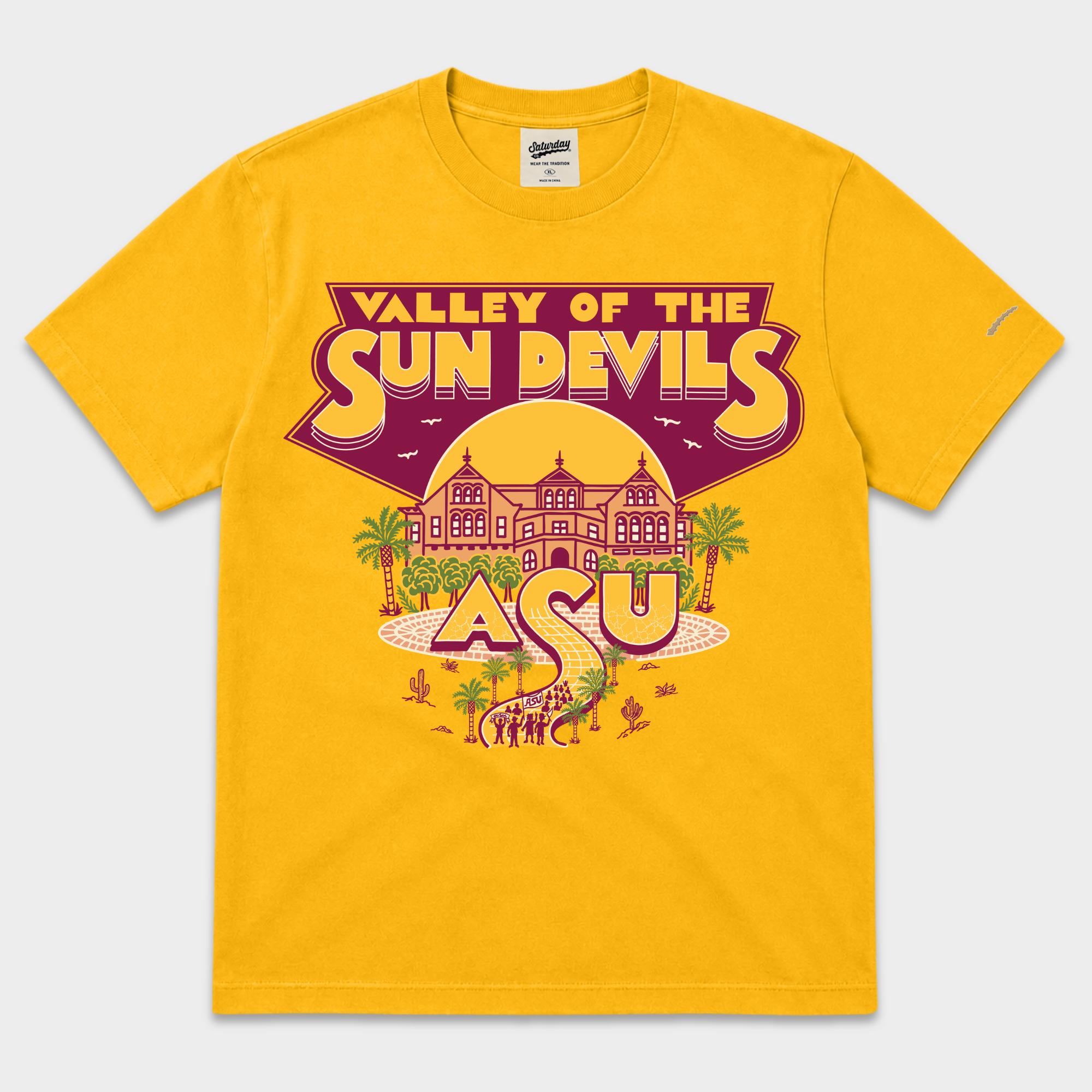 ASU "Valley Of The Sun Devils" Vintage Tee