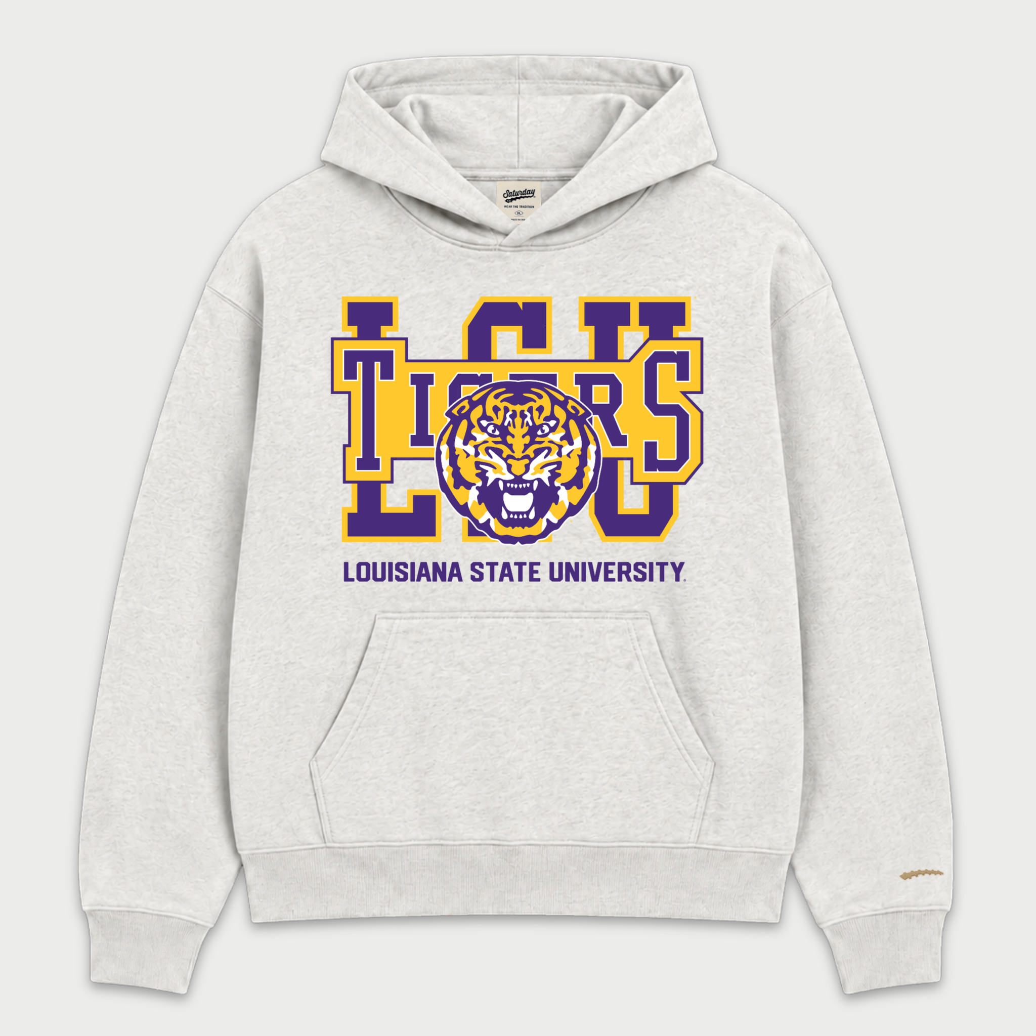 Vintage LSU Tigers Block Hoodie