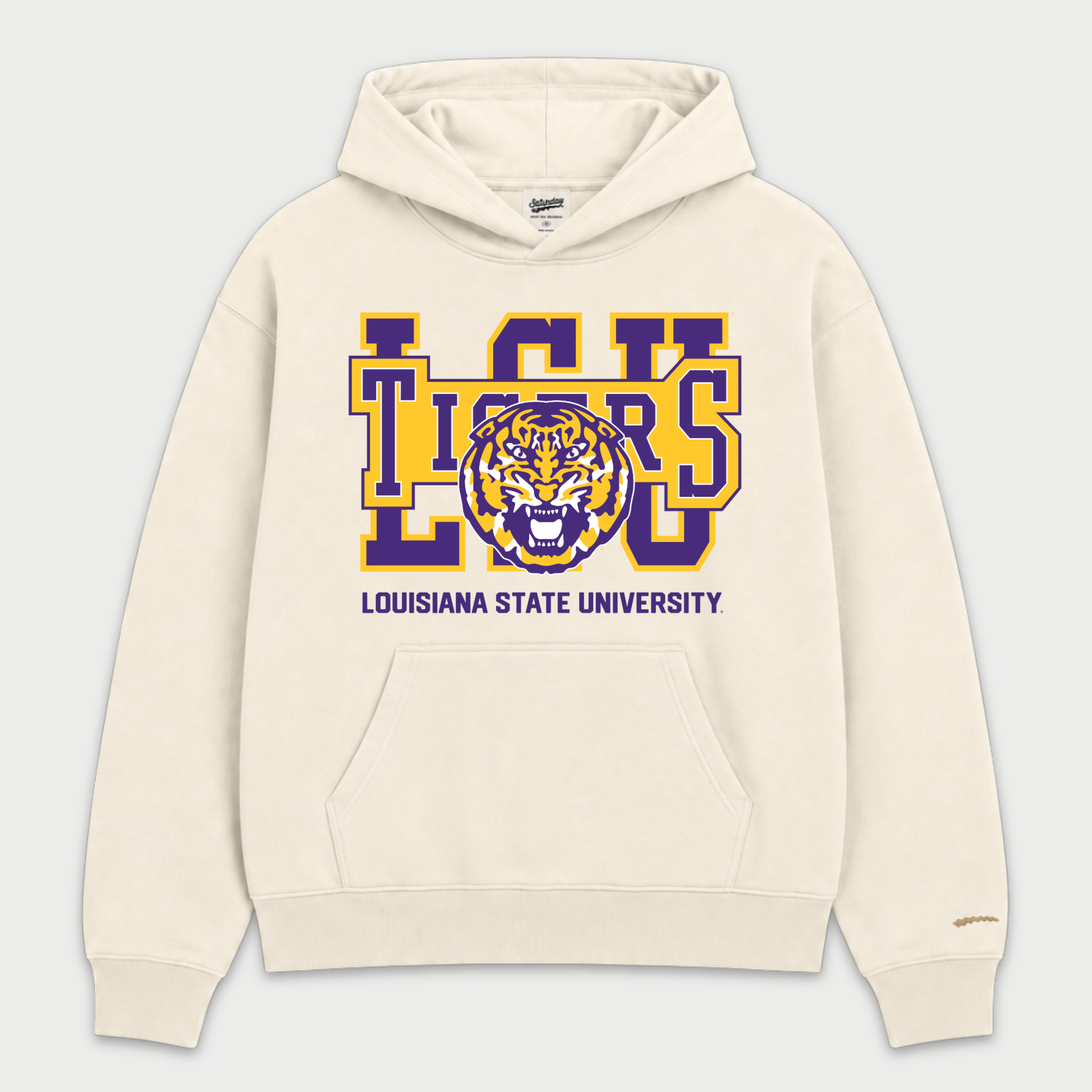 Vintage LSU Tigers Block Hoodie