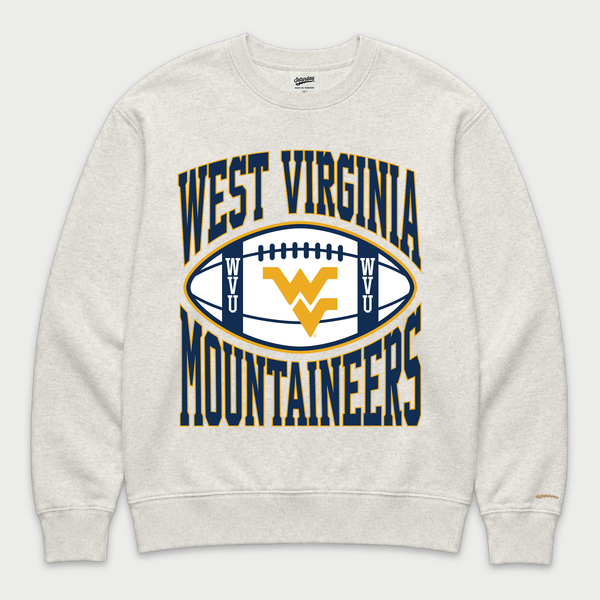 WVU Vintage Football Crewneck