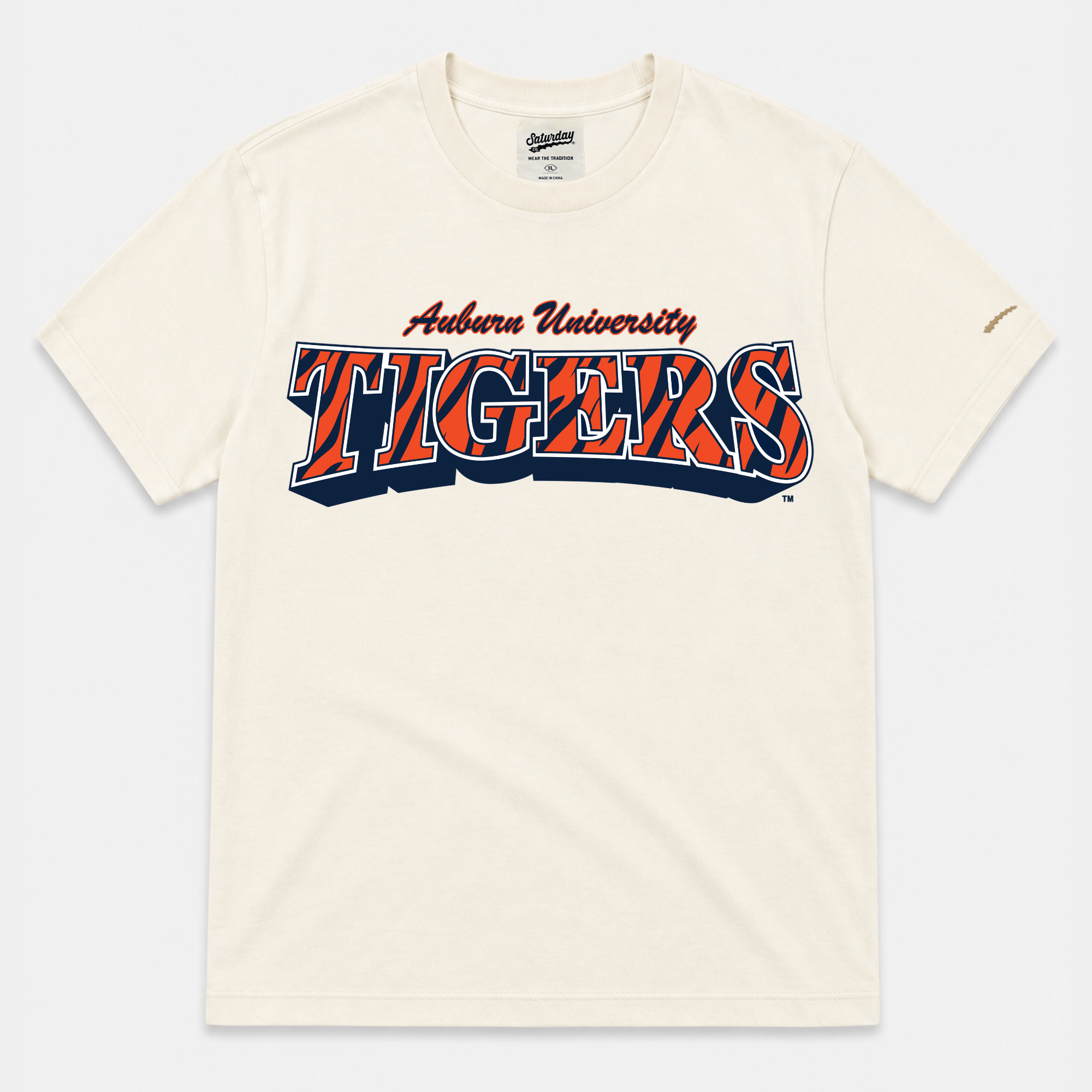 Auburn Tigers "Vintage Stripes" Heavyweight Tee