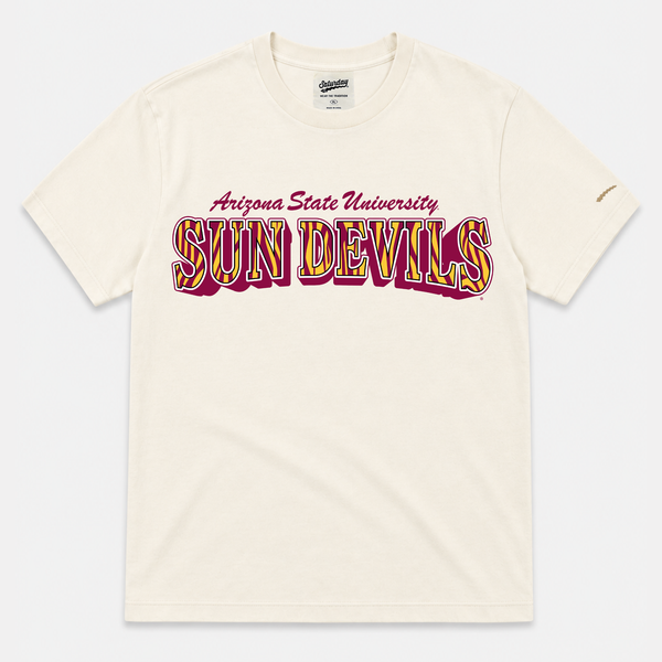 ASU Sun Devils Vintage Striped Tee