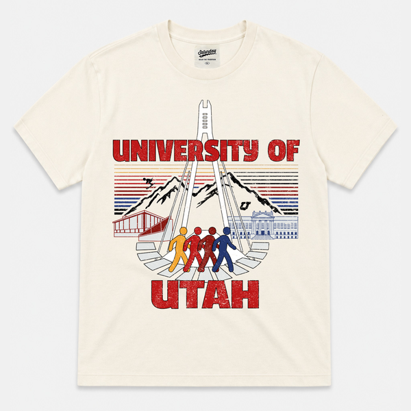 University of Utah "Retrowave" Vintage Heavyweight Tee