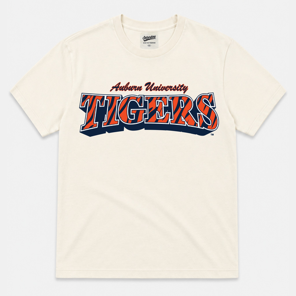 Auburn Tigers "Vintage Stripes" Heavyweight Tee