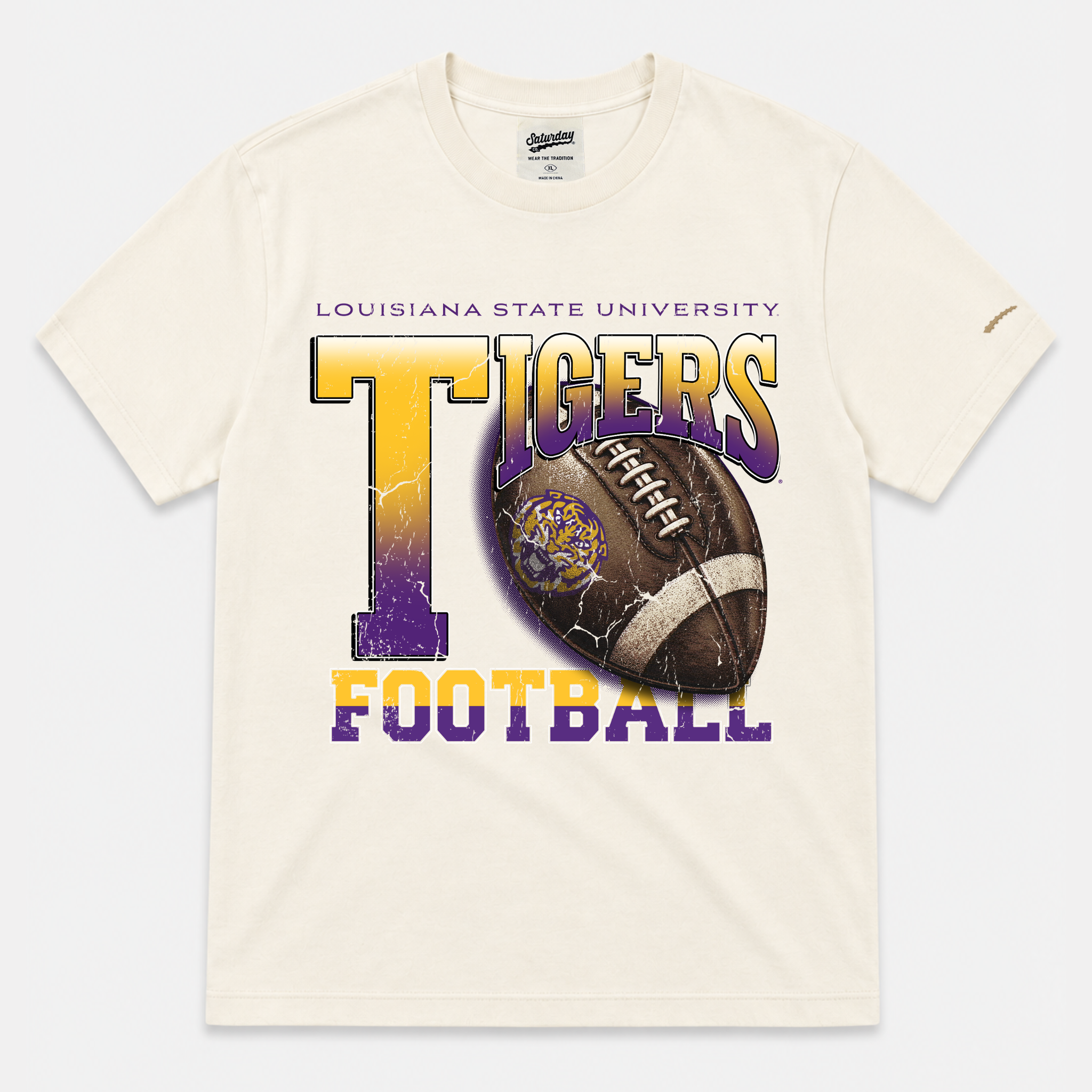 LSU Vintage Football Tee
