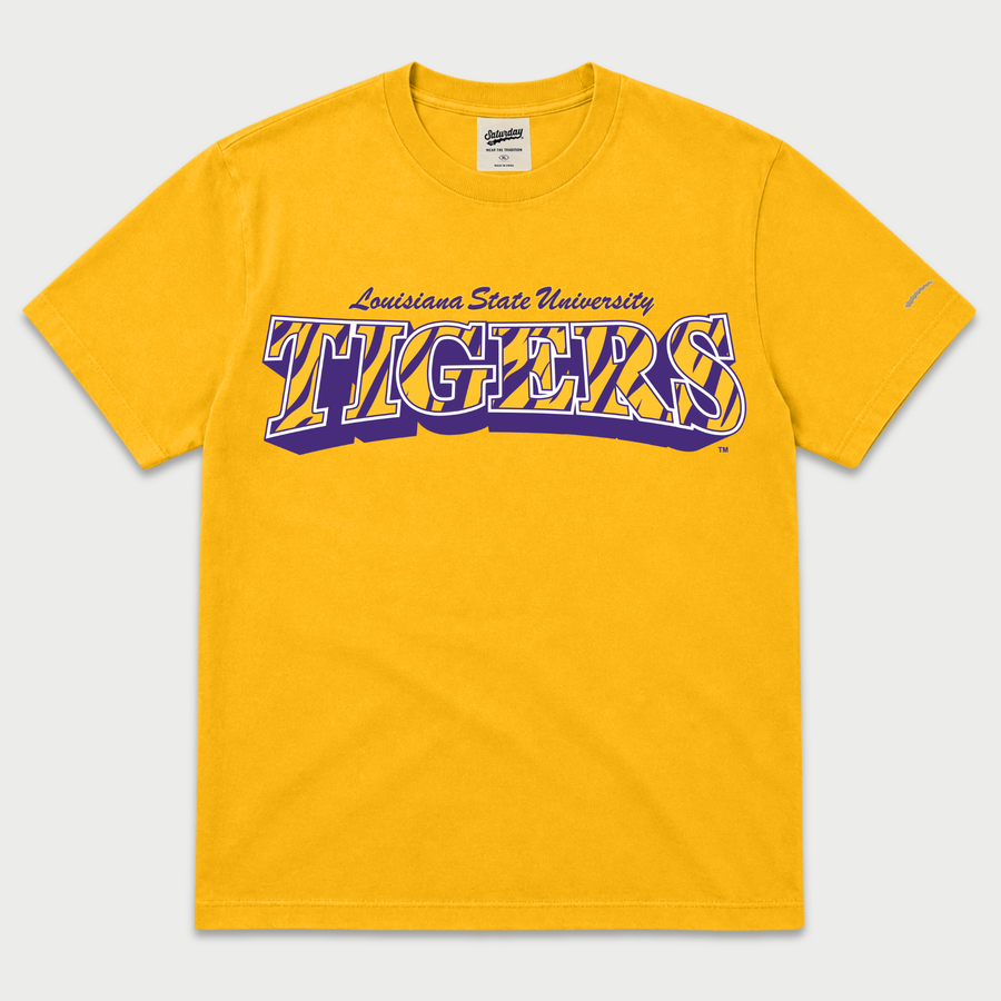 LSU Tigers "Vintage Stripes" Heavyweight Tee