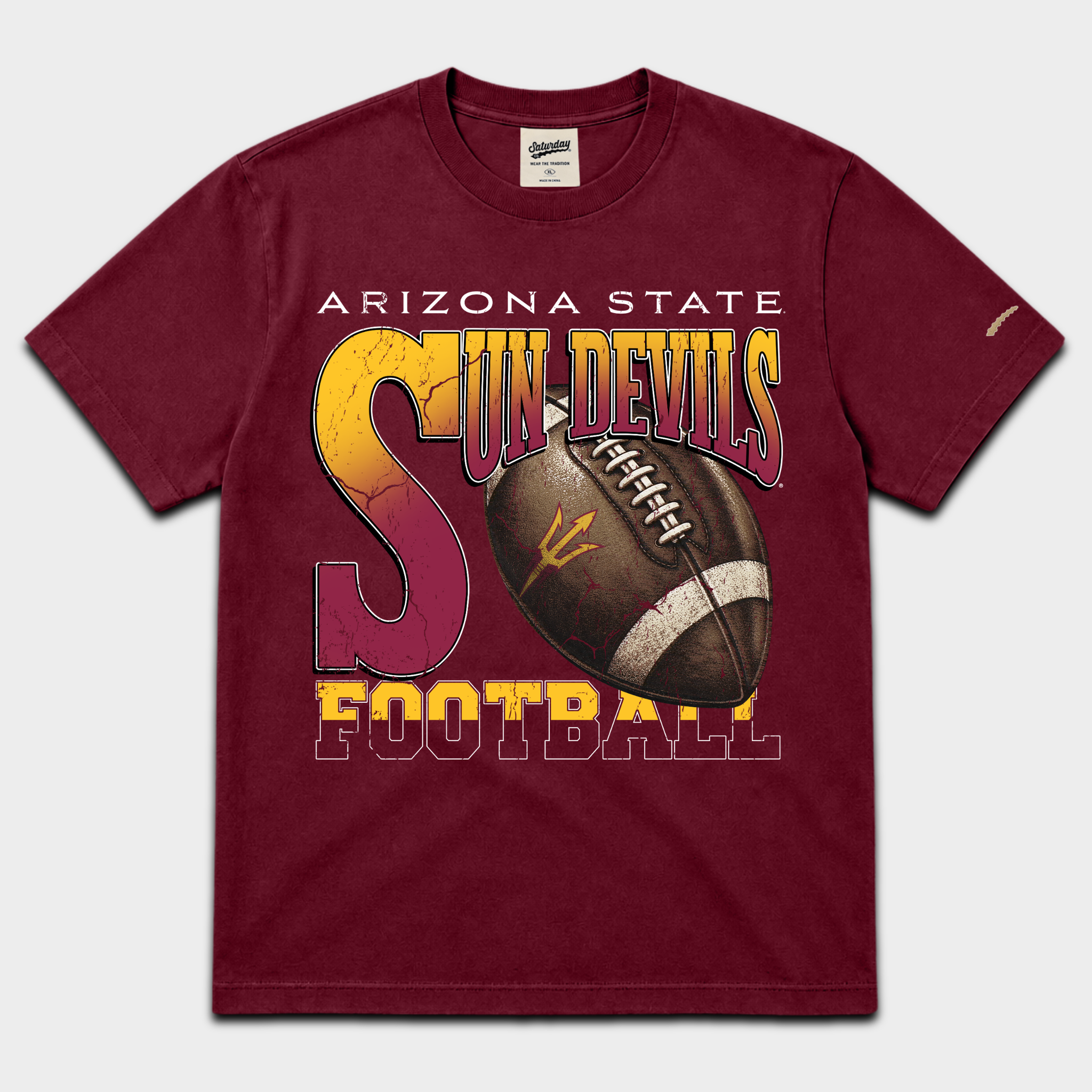 ASU Vintage Football Tee