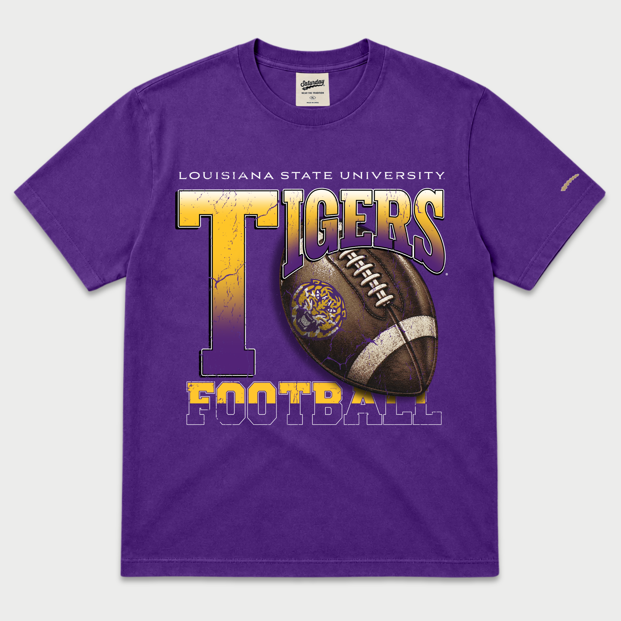LSU Vintage Football Tee