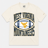WVU Vintage Football Heavyweight Tee