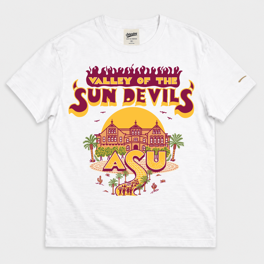 ASU "Valley Of The Sun Devils" Vintage Tee