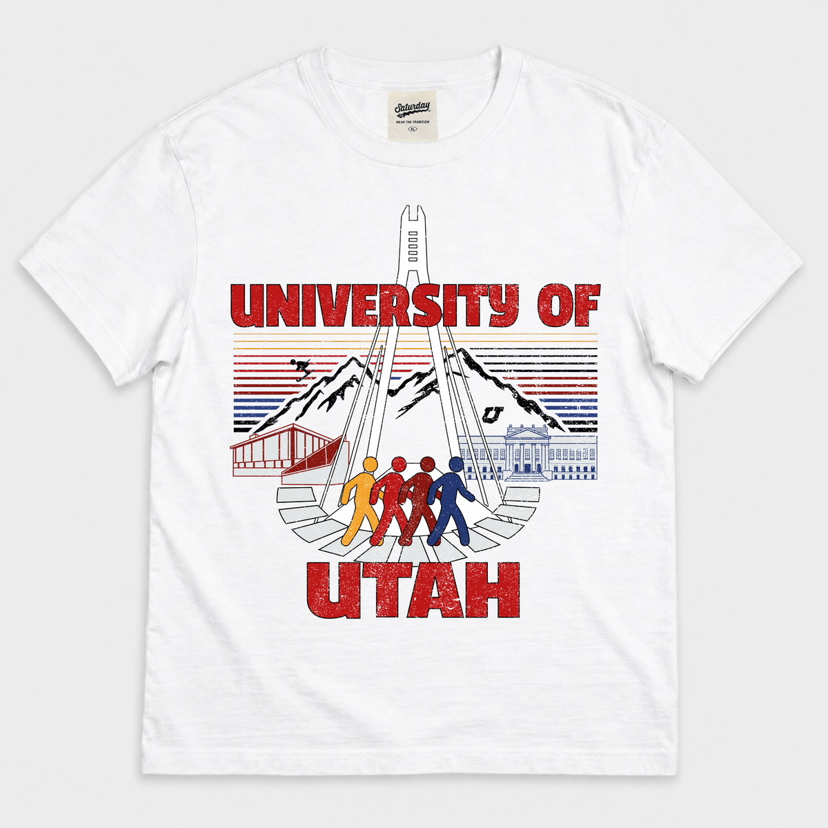 University of Utah "Retrowave" Vintage Heavyweight Tee
