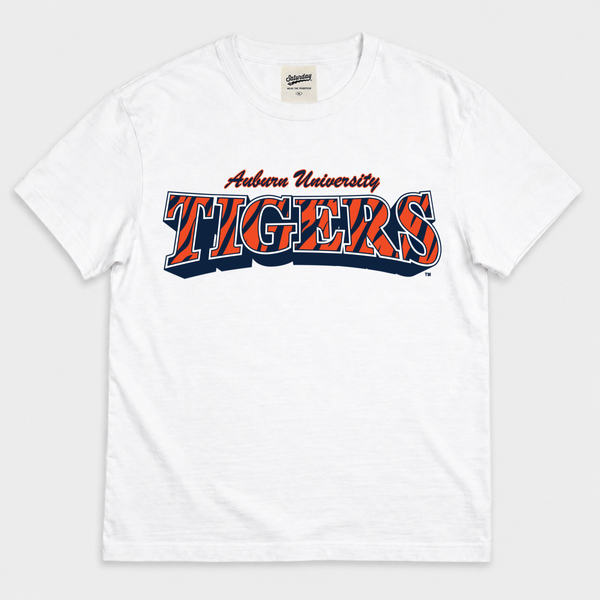 Auburn Tigers "Vintage Stripes" Heavyweight Tee