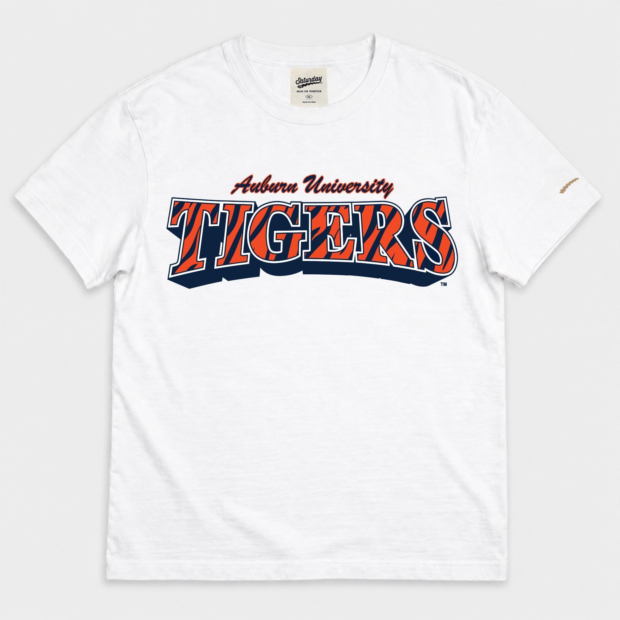 Auburn Tigers "Vintage Stripes" Heavyweight Tee