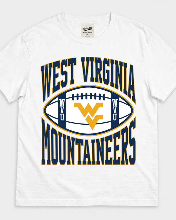 WVU Vintage Football Heavyweight Tee