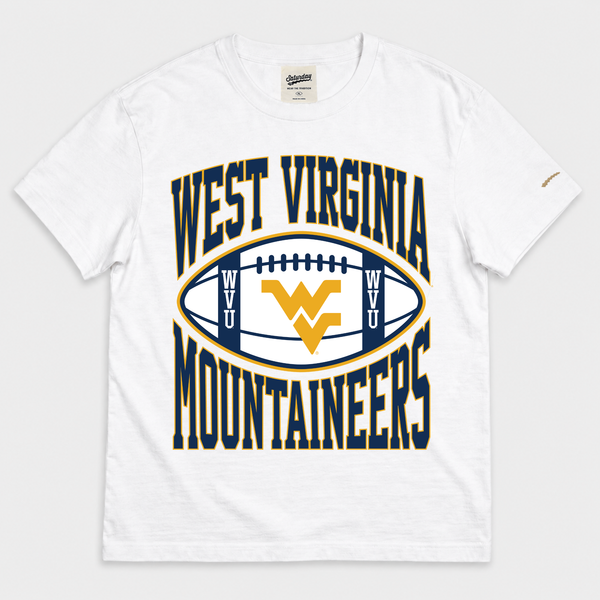 WVU Vintage Football Heavyweight Tee
