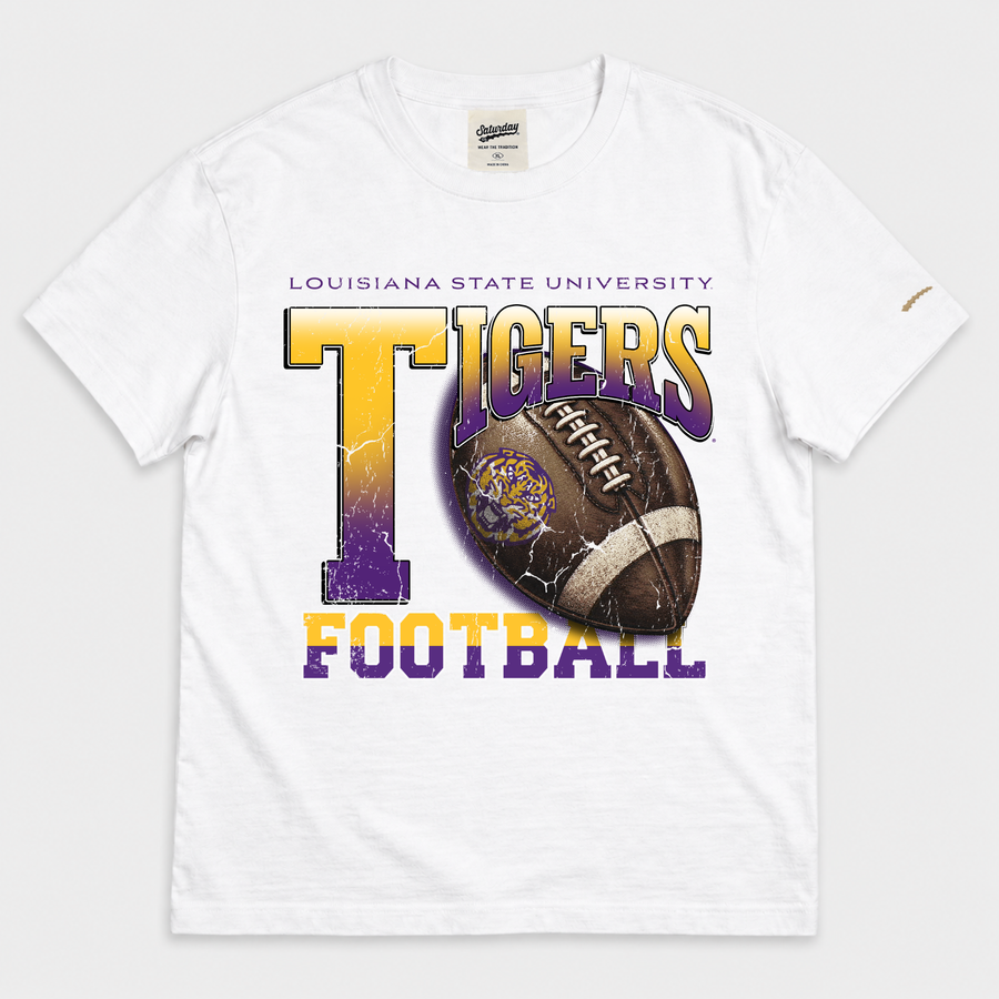 LSU Vintage Football Tee