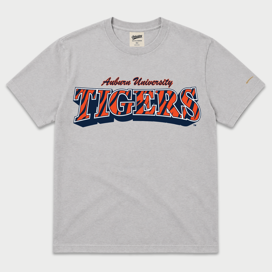 Auburn Tigers "Vintage Stripes" Heavyweight Tee