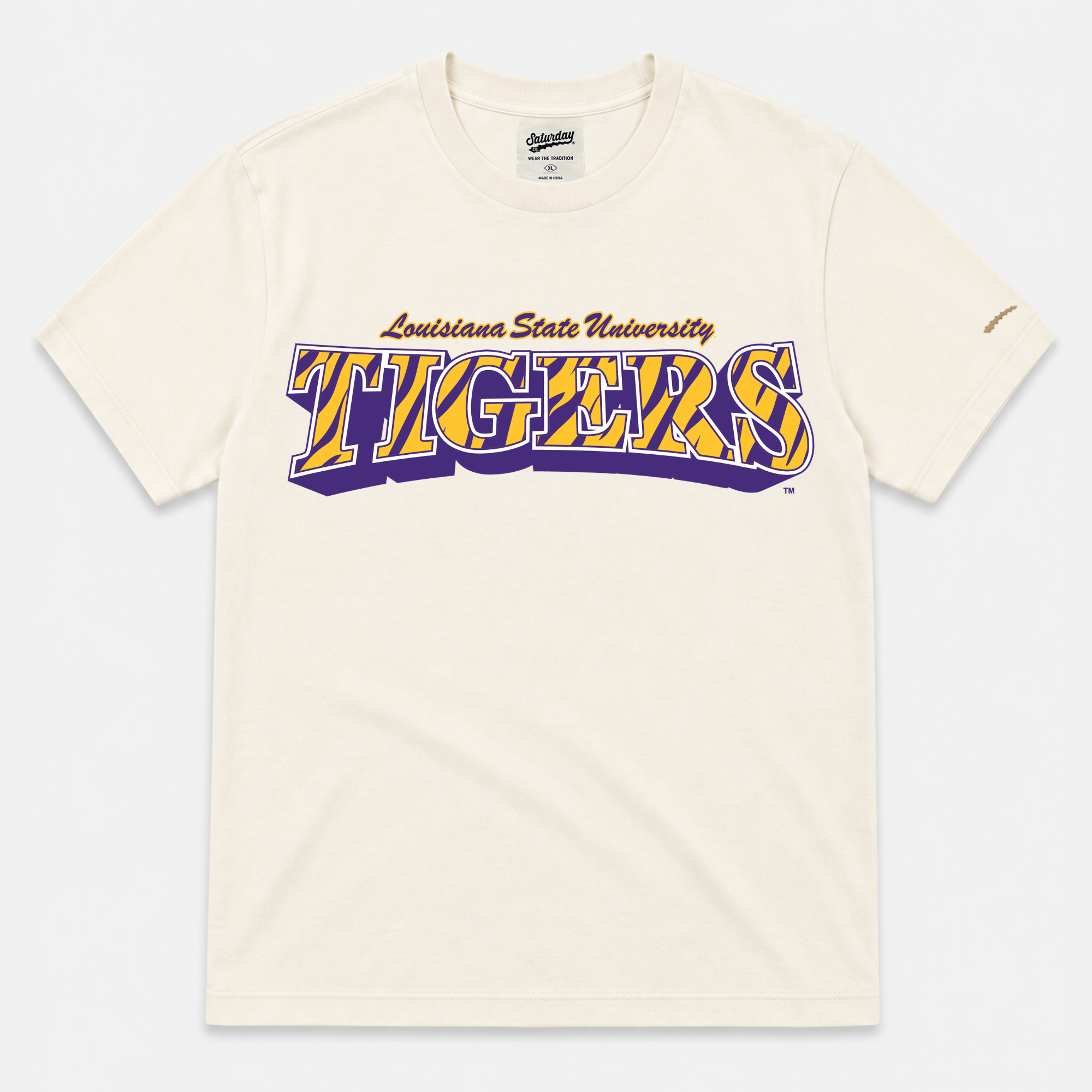 LSU Tigers "Vintage Stripes" Heavyweight Tee