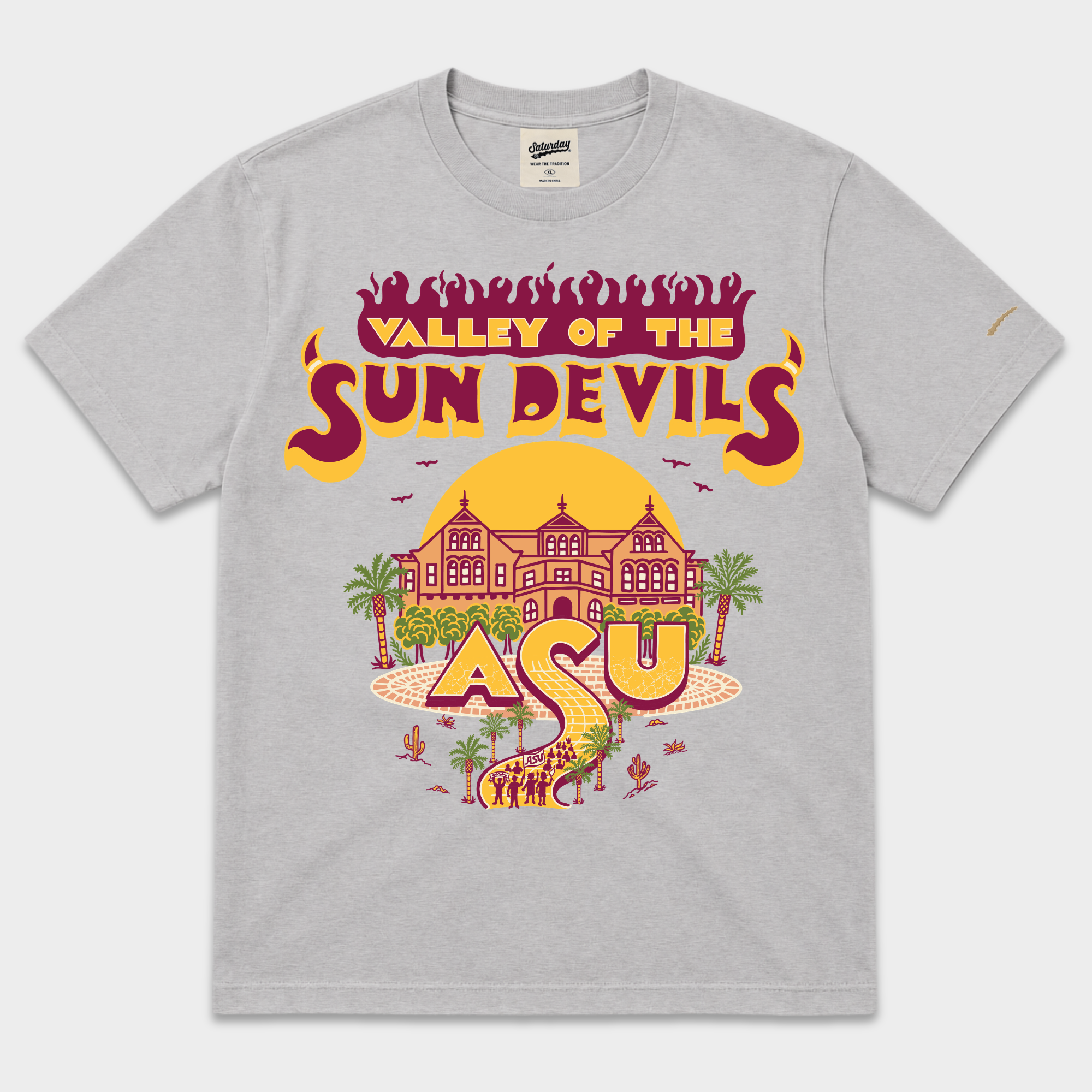 ASU "Valley Of The Sun Devils" Vintage Tee