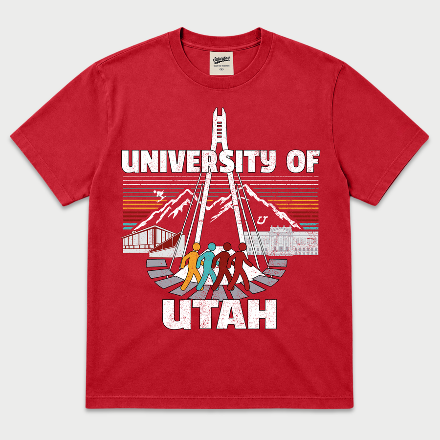 University of Utah "Retrowave" Vintage Heavyweight Tee
