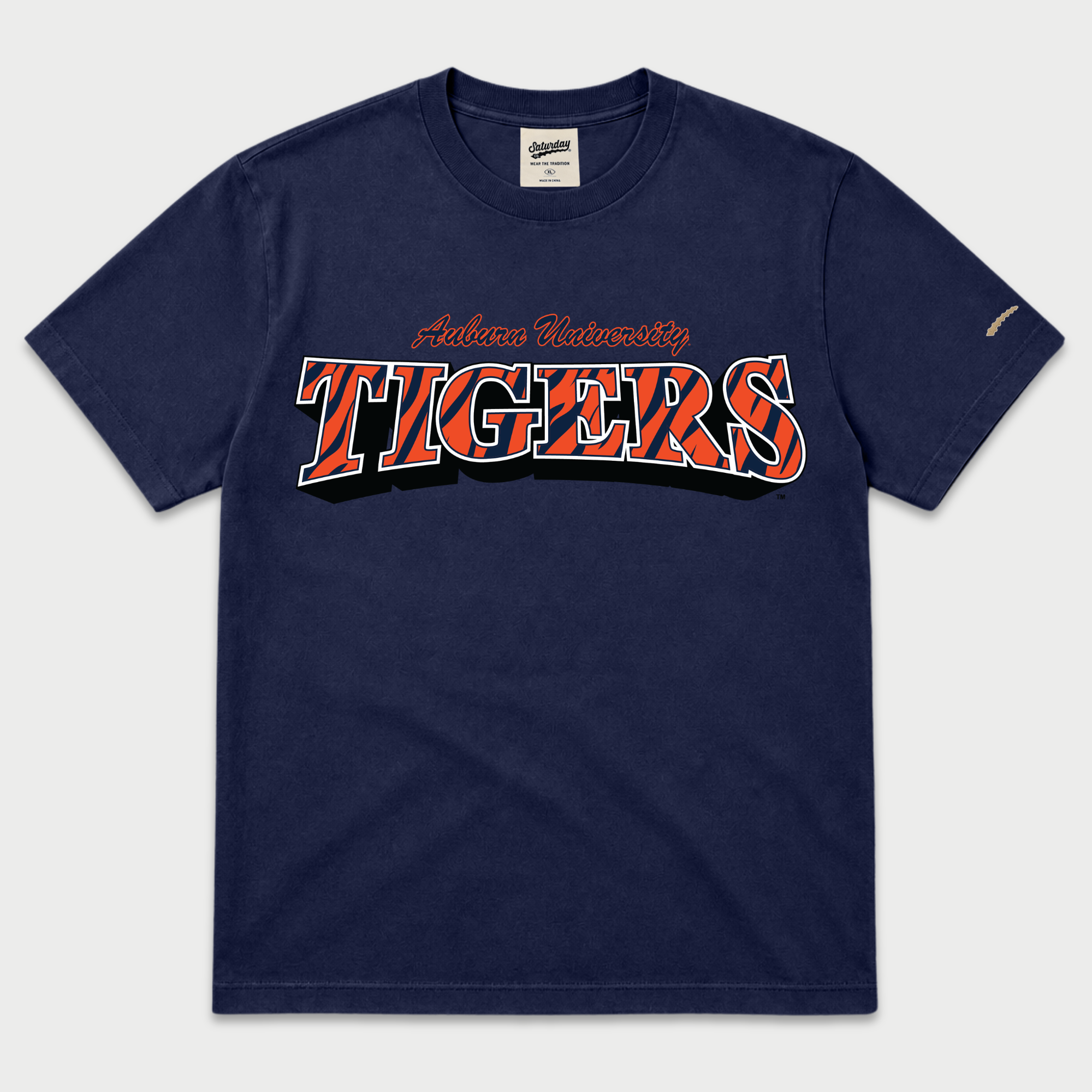 Auburn Tigers "Vintage Stripes" Heavyweight Tee