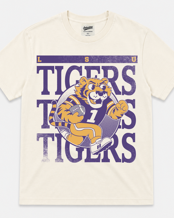 LSU "Tigers Tigers Tigers" Vintage Tee