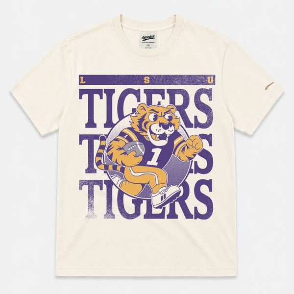 LSU "Tigers Tigers Tigers" Vintage Tee