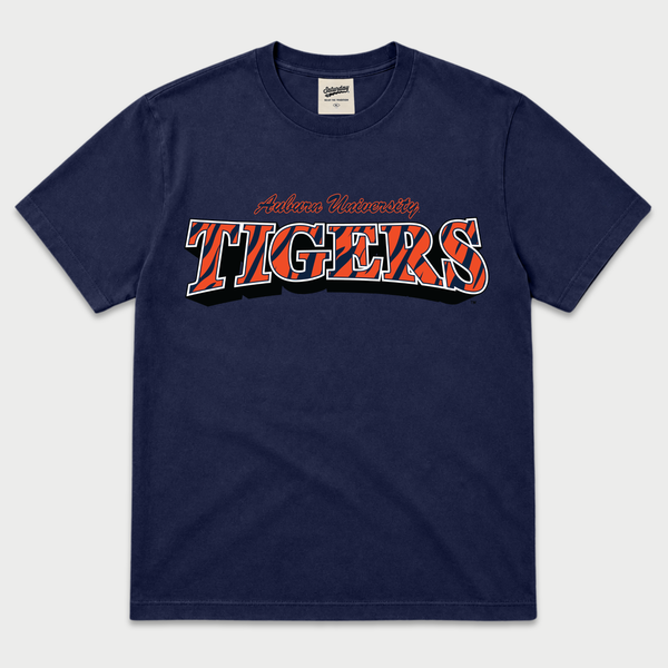Auburn Tigers "Vintage Stripes" Heavyweight Tee