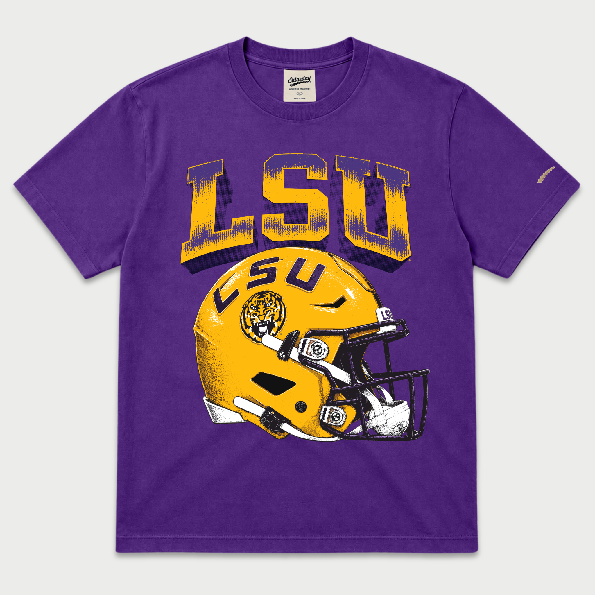 LSU Vintage Helmet Tee