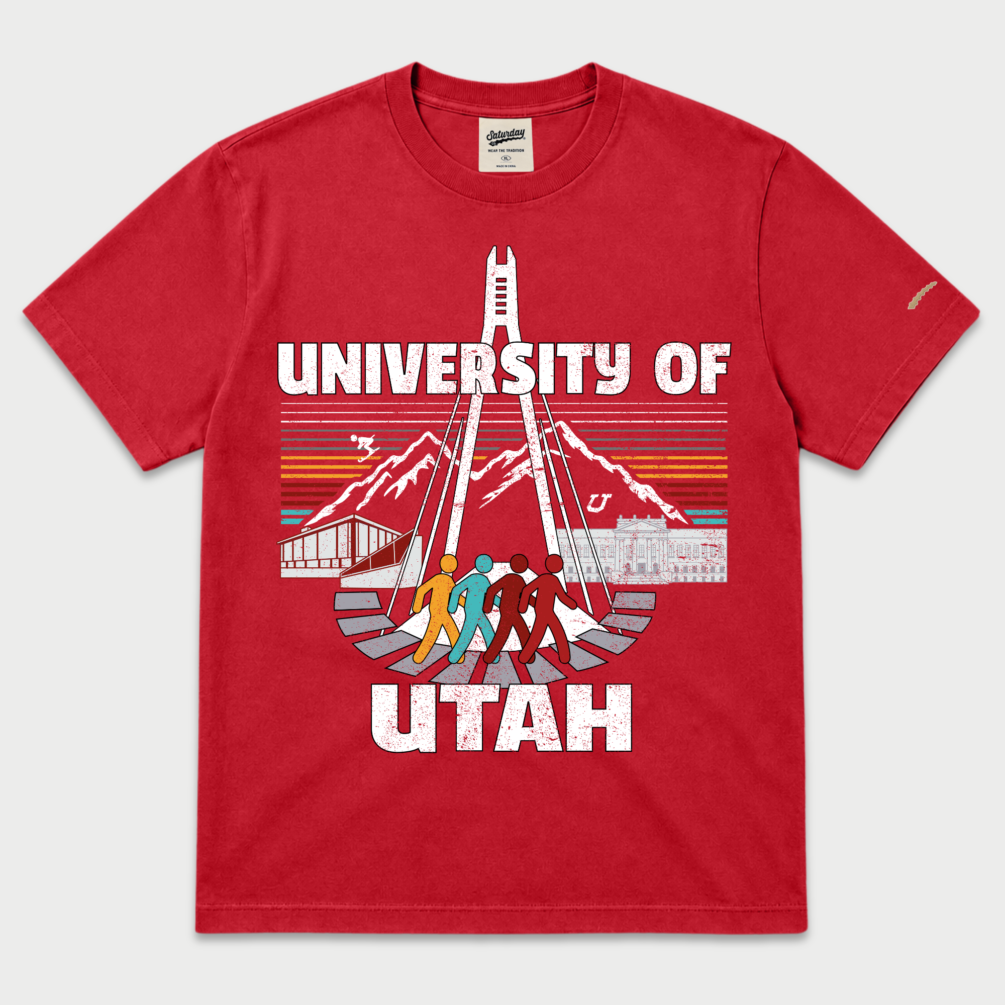 University of Utah "Retrowave" Vintage Heavyweight Tee
