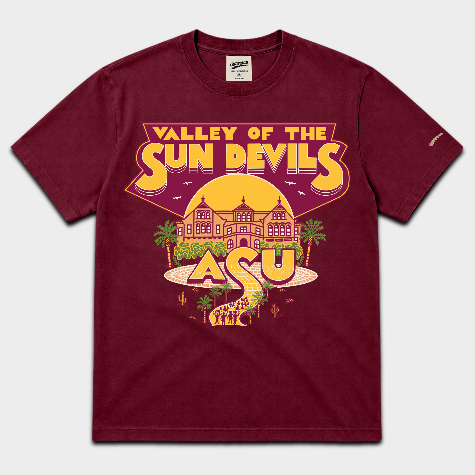 ASU "Valley Of The Sun Devils" Vintage Tee