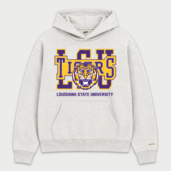 Vintage LSU Tigers Block Hoodie