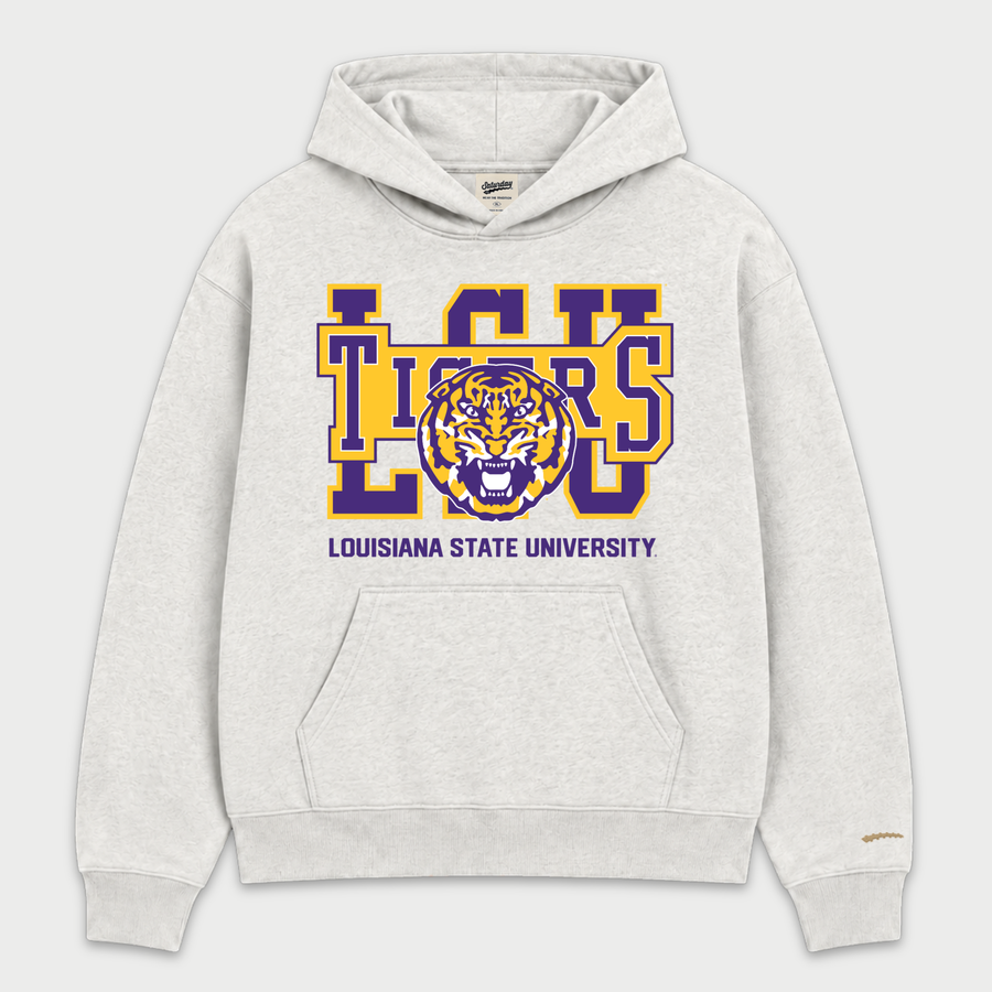 Vintage LSU Tigers Block Hoodie