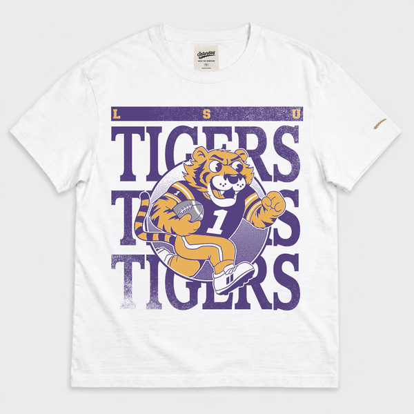 LSU "Tigers Tigers Tigers" Vintage Tee