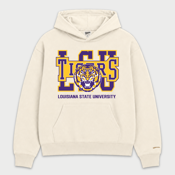 Vintage LSU Tigers Block Hoodie
