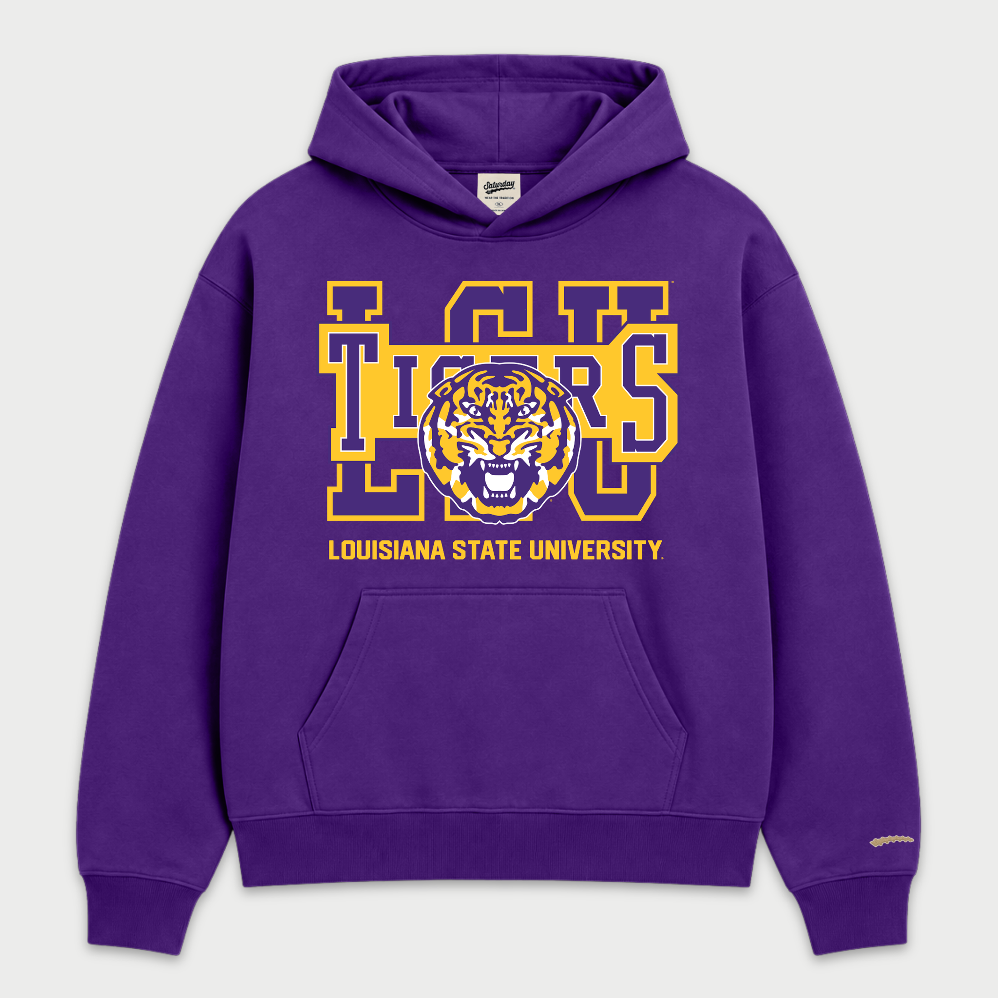 Vintage LSU Tigers Block Hoodie