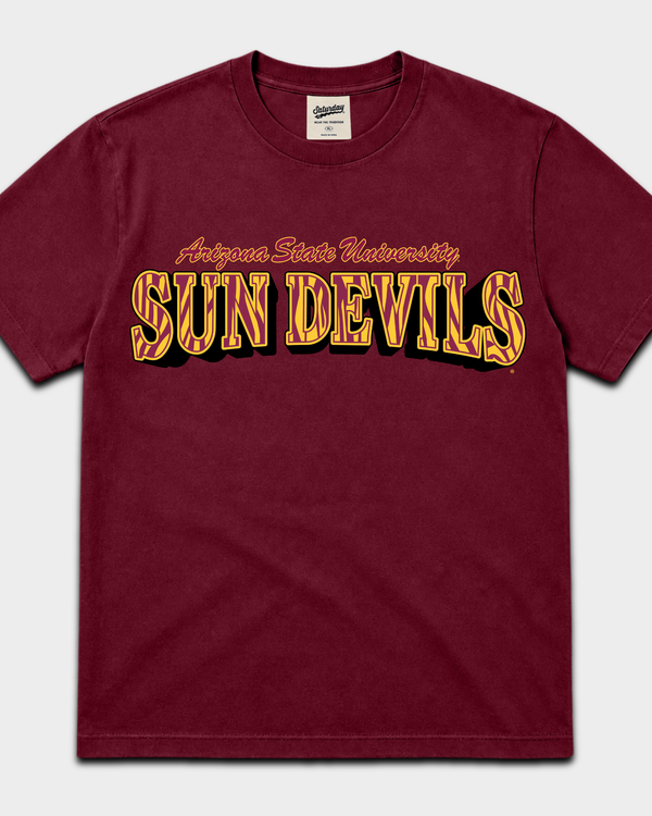 ASU Sun Devils Vintage Striped Tee