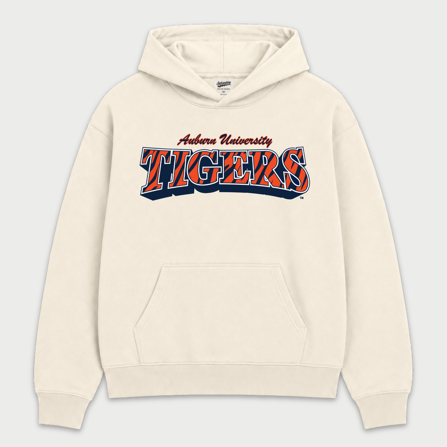 Auburn Tigers Vintage Striped Hoodie