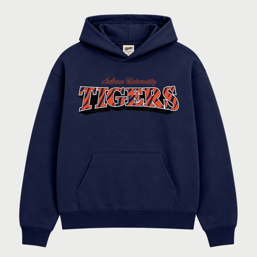 Auburn Tigers Vintage Striped Hoodie