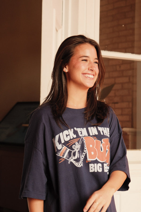 Navy, at the door